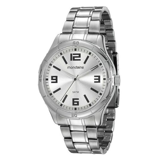Relógio Mondaine Masculino Analógico Prata 99057G0MVNE2 - Prata Menor preço em Relógio Mondaine Masculino Analógico Prata 99057G0MVNE2 - Prata