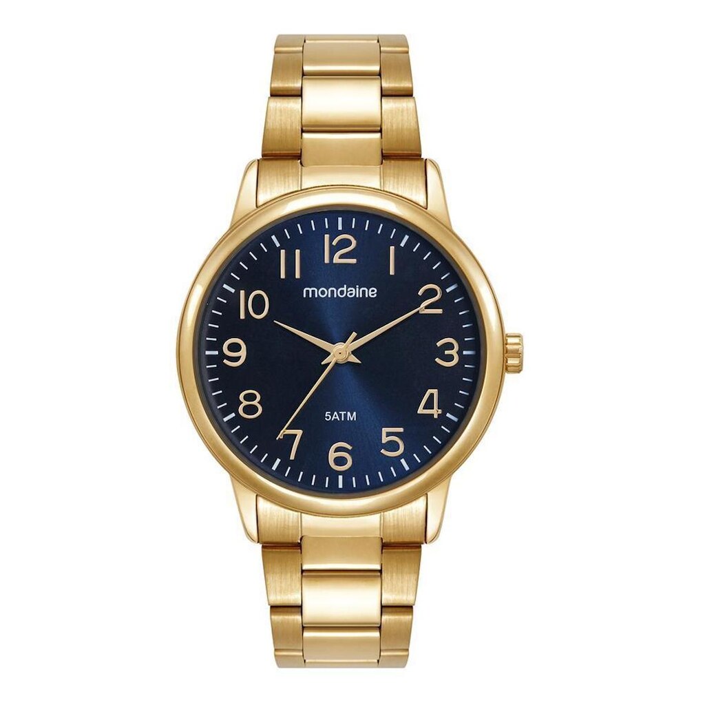Relogio Mondaine Masculino Ref: 99896gpmvde2 Casual Dourado