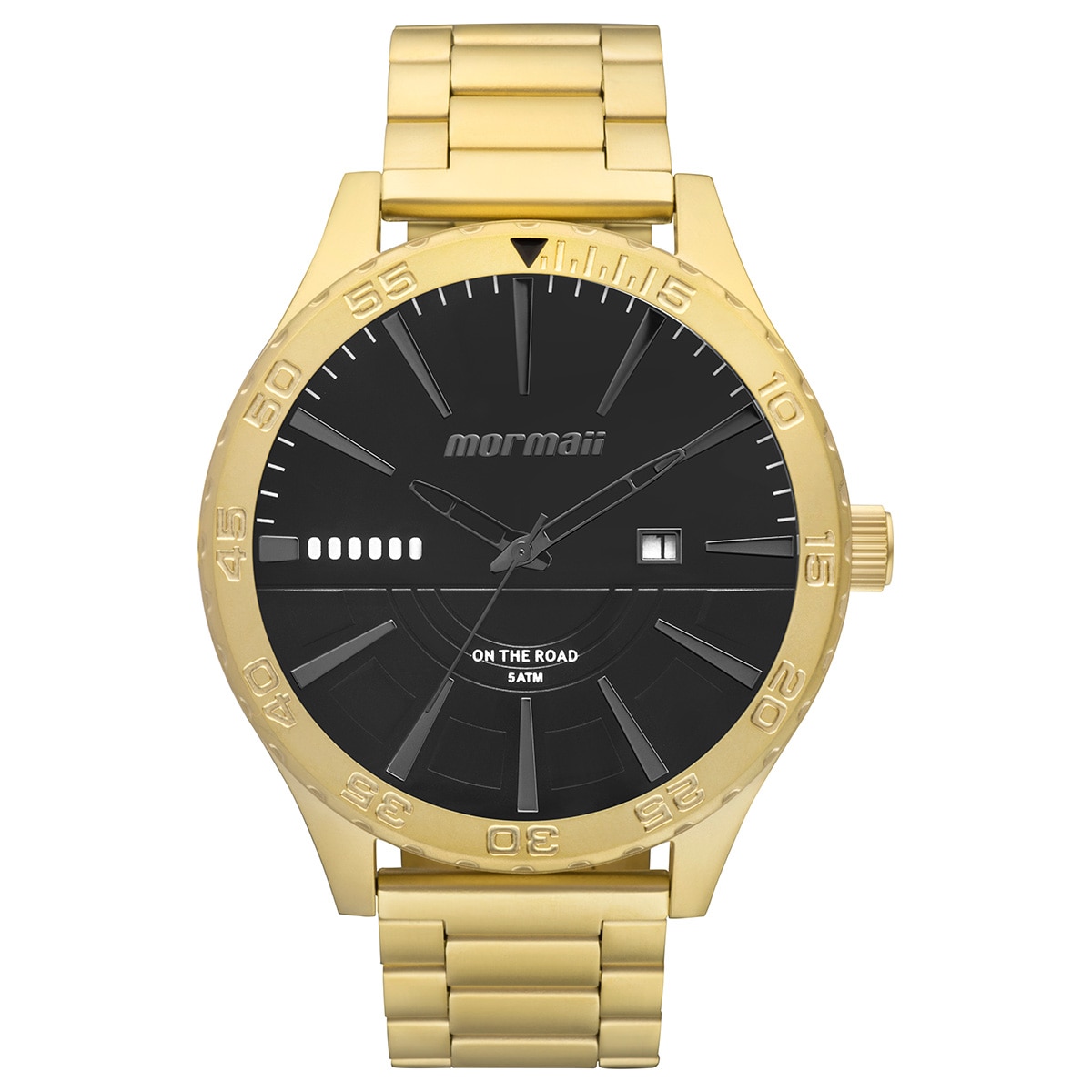 relogio masculino dourado netshoes
