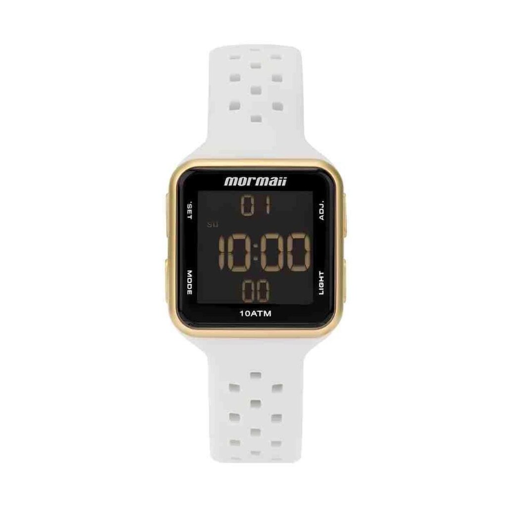Relógio Mormaii Branco Dourado Feminino MO19800D/8D