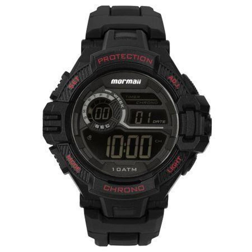 Relógio Mormaii Digital Masculino MO1134AF/8P Preto