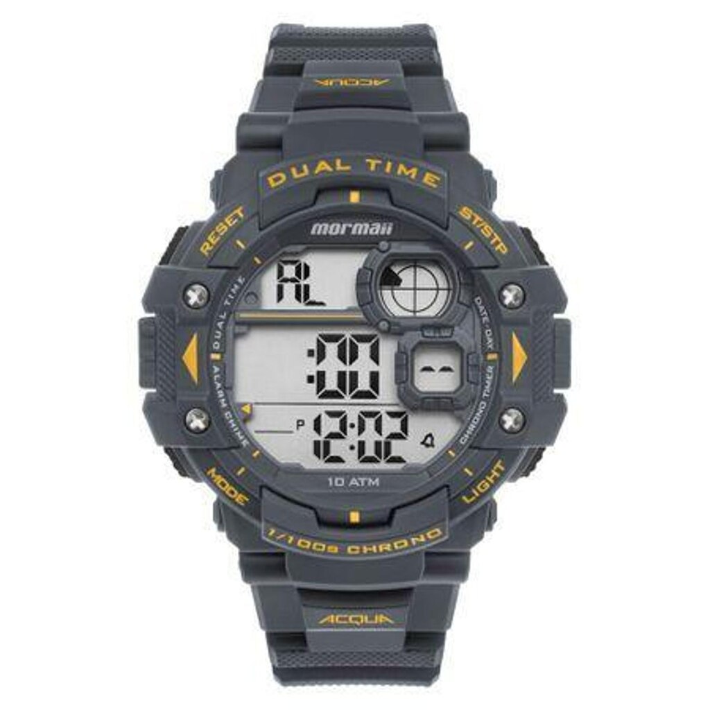 Relógio Mormaii Digital Masculino MO13609AB/8Y Cinza