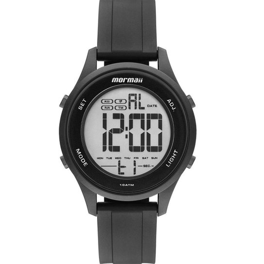 Relógio Mormaii Feminino Esportivo Digital Prova D´agua MO6200/8P - Preto Menor preço em Relógio Mormaii Feminino Esportivo Digital Prova D´agua MO6200/8P - Preto