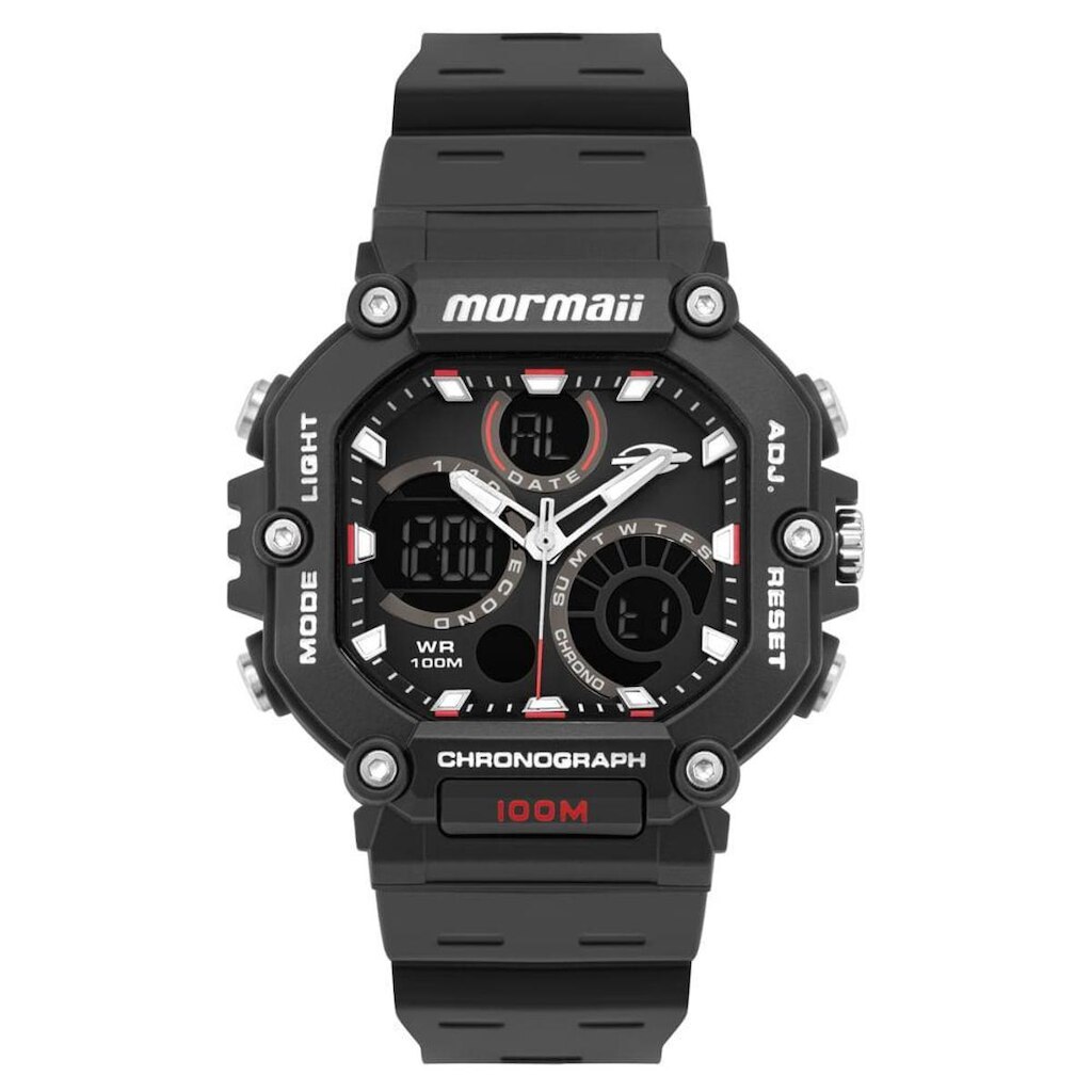 Relógio Mormaii Masculino Action Preto - MO27900/8R