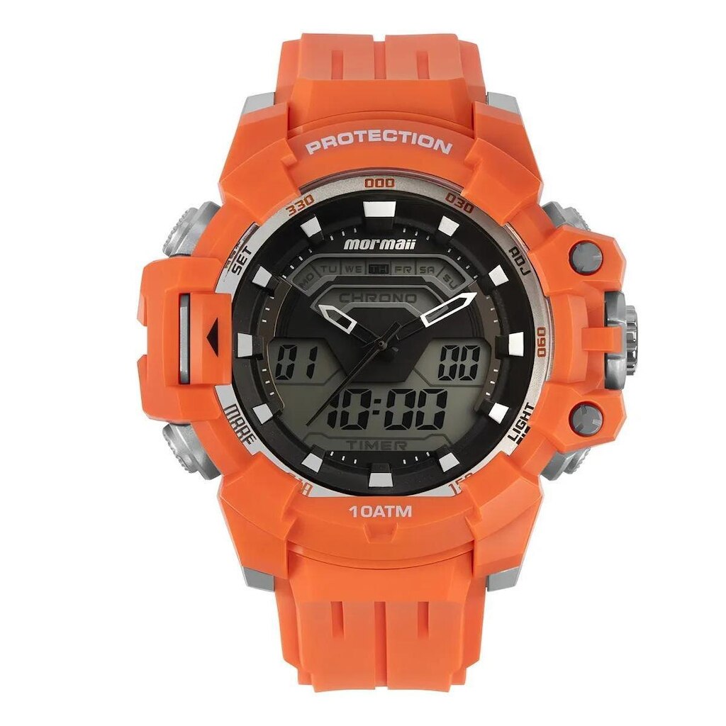 Relógio Mormaii Masculino Digital Laranja - MO1168AL/8L