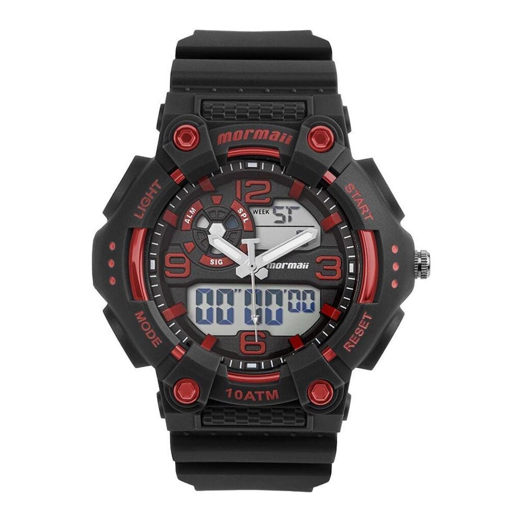 Relógio Mormaii Masculino Force Preto - MO0626/8R MO0626/8R