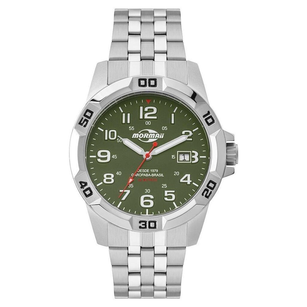 Relógio Mormaii Masculino Steel Basic Prata - MO2317AD/1V