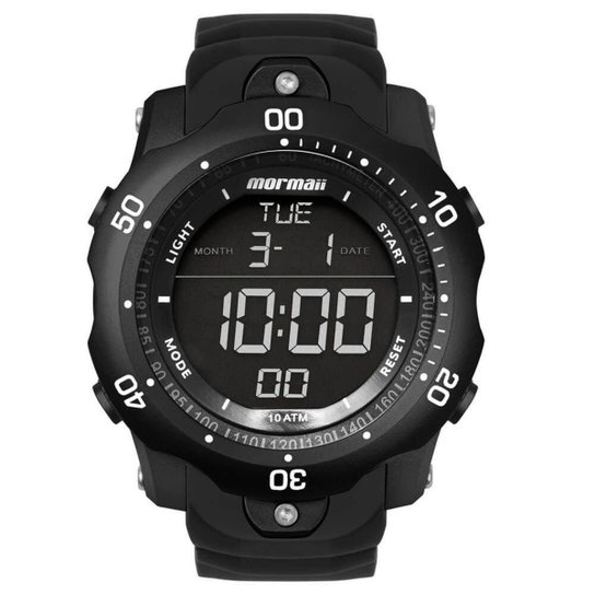 Relógio Mormaii Masculino Urban MO10900/8P - Preto Menor preço em Relógio Mormaii Masculino Urban MO10900/8P - Preto