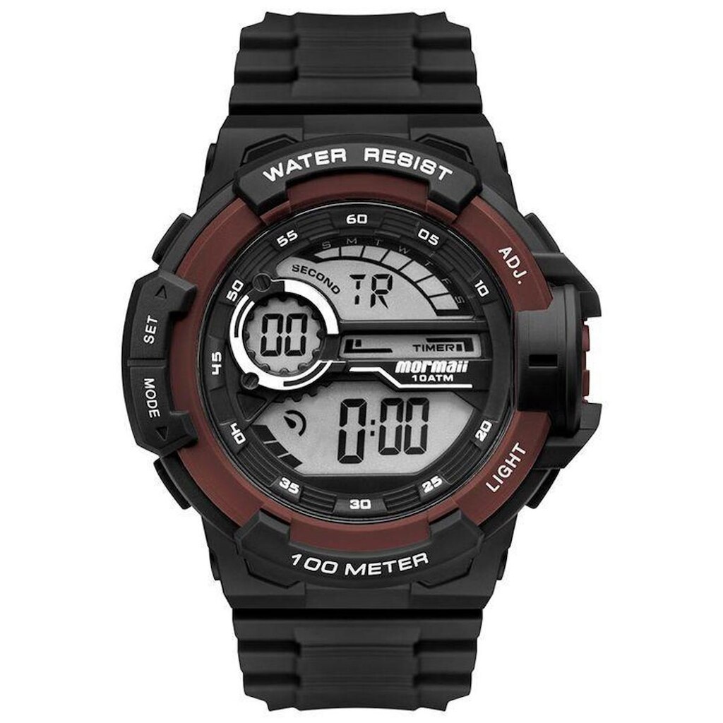 Relógio Mormaii Wave Digital Masculino MO3660AC/8R Preto