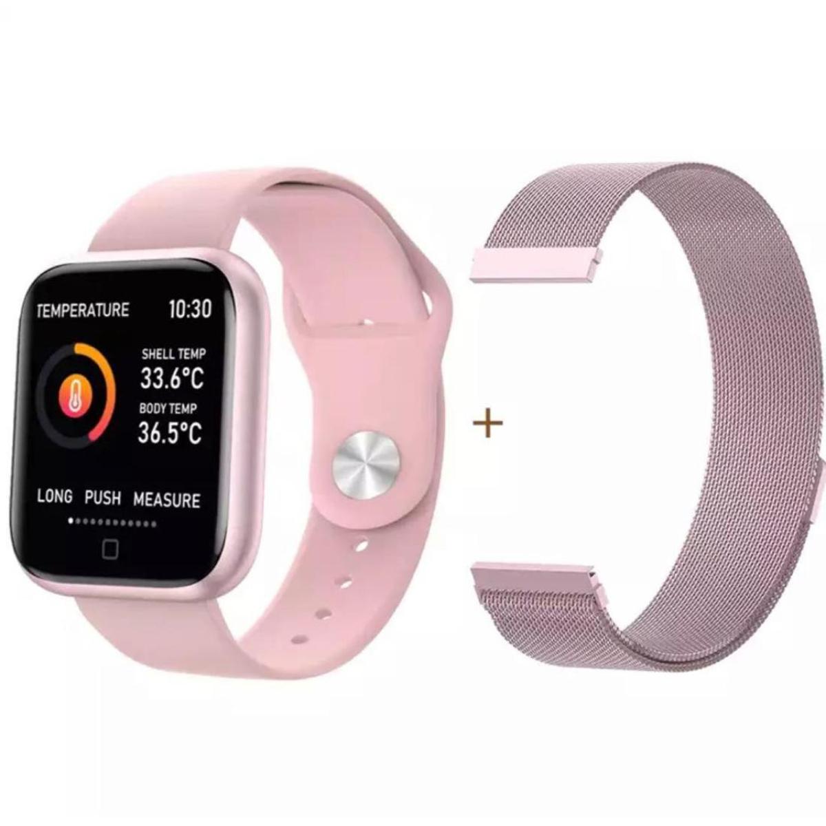 smartwatch feminino rosa