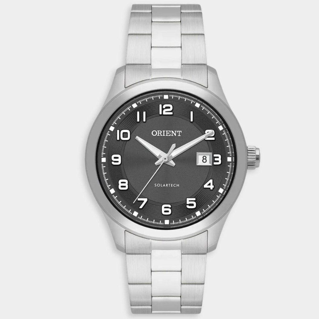 Relógio Orient Analógico Solartech Pulseira Elos Masculino - Prata - Único