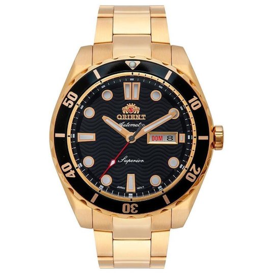 Relógio Orient Masculino Automatic Analógico - Dourado Menor preço em Relógio Orient Masculino Automatic Analógico - Dourado