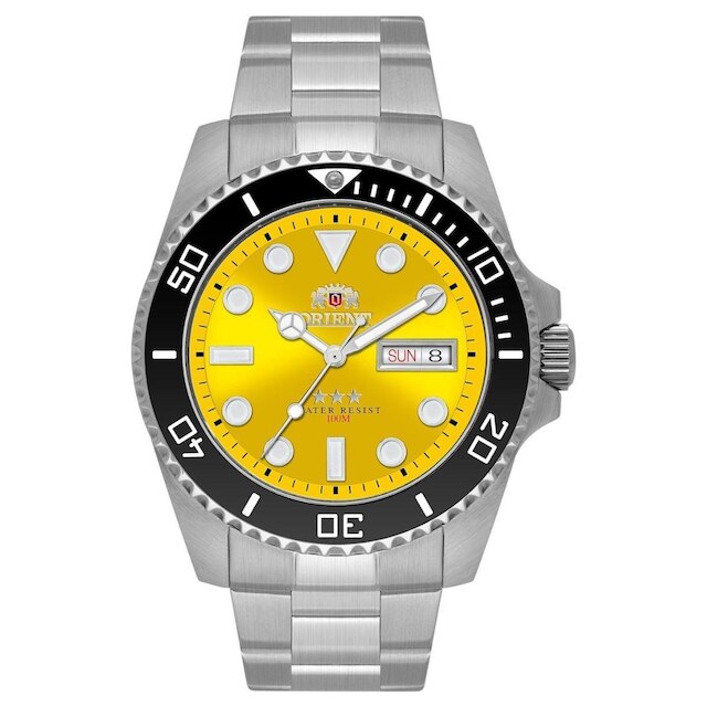 Relógio Orient Masculino Automático Submariner NH3SS011 Y1SX - Amarelo ...