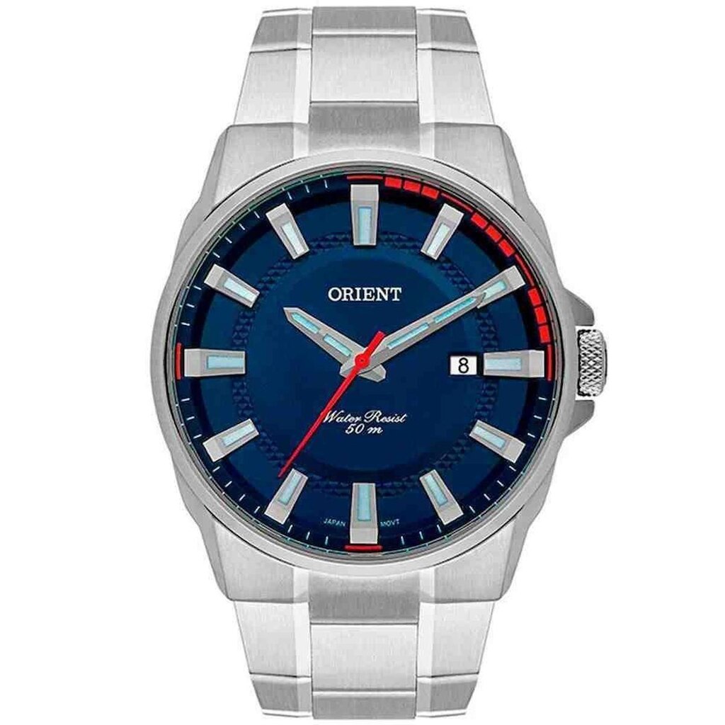 Relógio Orient Masculino Azul e Vermelho - MBSS1369 D1SX