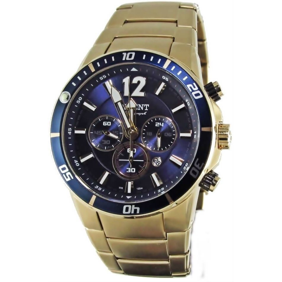 orient chronograph dourado