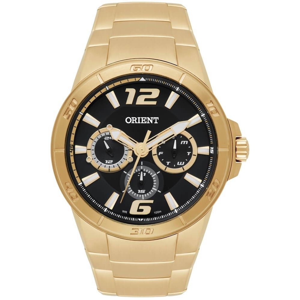 orient chronograph dourado