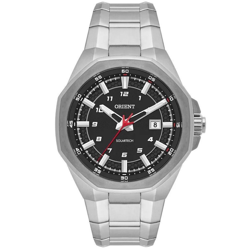 Relógio Orient Masculino Ref: Mbss1532 P1sx Casual Solar Prateado
