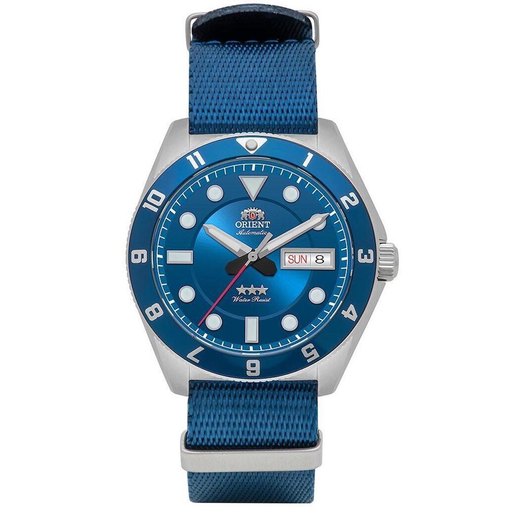 Relógio Orient Masculino Ref: Yn6sn027 D1dx Automático Nato Prateado
