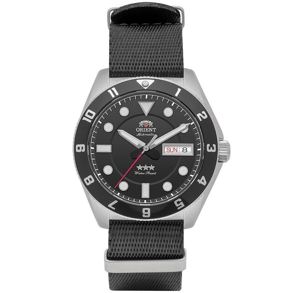 Relógio Orient Masculino Ref: Yn6sn027 P1px Automático Nato Prateado