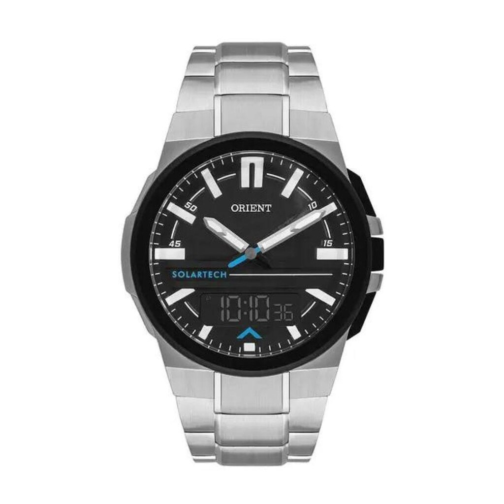 Relógio Orient Masculino Solar Tech Aço MTSSA006 P1SX