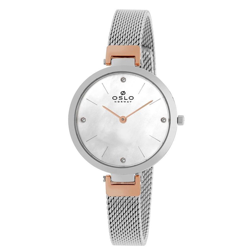 Relógio Oslo Feminino Slim OFTSSS9T0004 B1SX Pulseira Prata