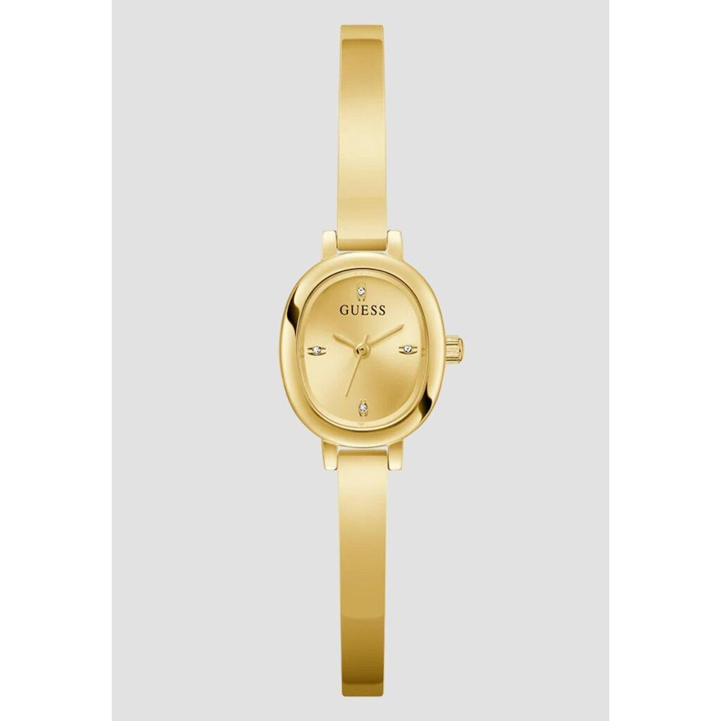 Relógio Oval Analógico Bracelete Dourado