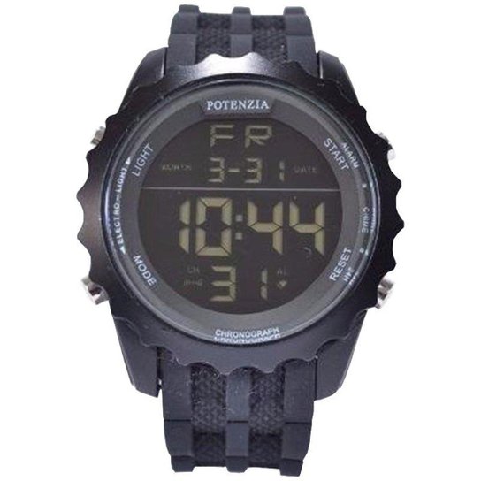 Relógio Potenzia Digital Running Esportivo À prova Dàgua - Preto Menor preço em Relógio Potenzia Digital Running Esportivo À prova Dàgua - Preto