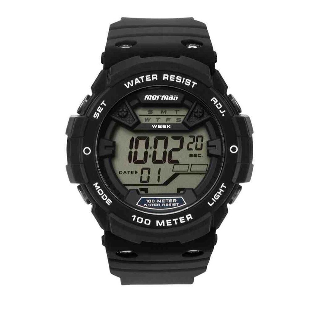 Relógio Preto Masculino Mormaii MO03500/8A