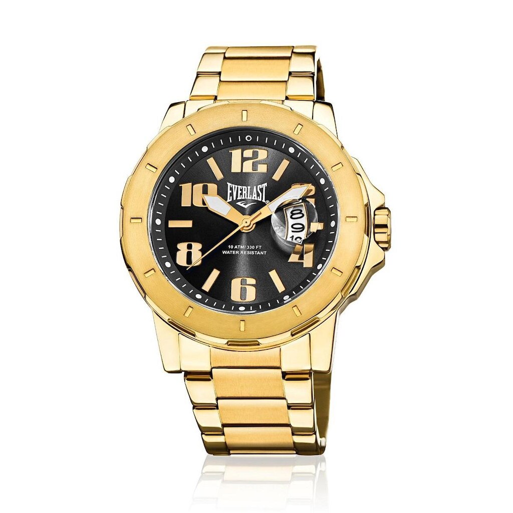 Relógio Pulso Everlast Masculino Aço Prova D'água E640