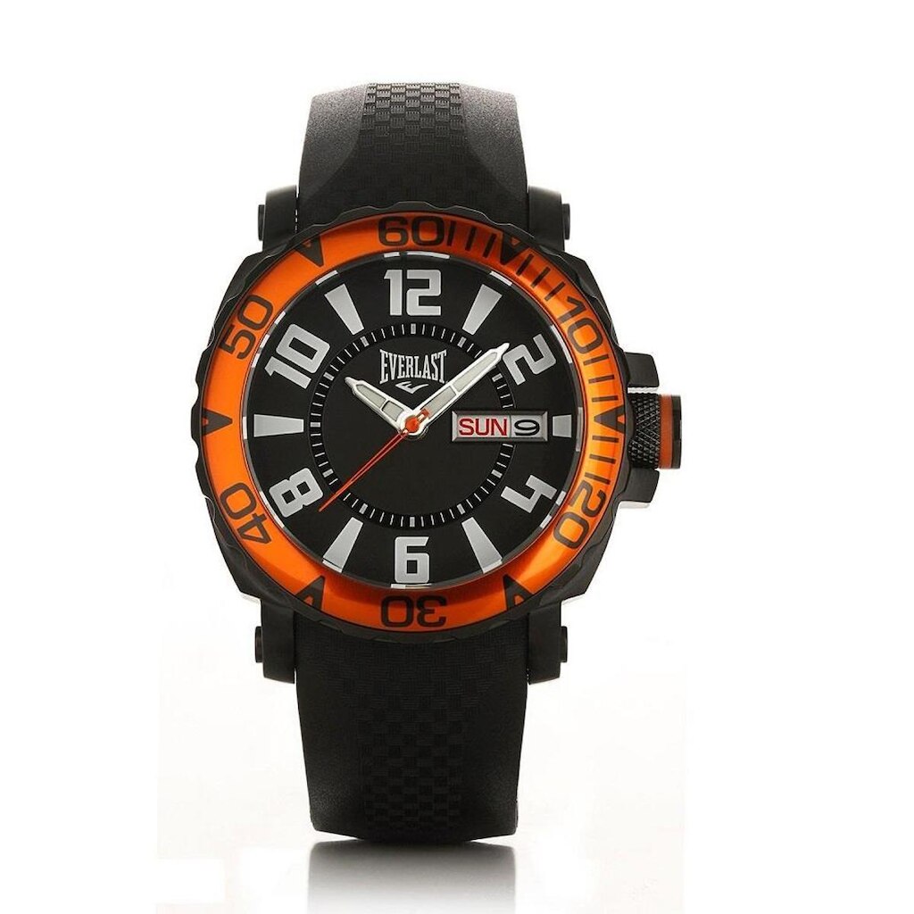 Relógio Pulso Everlast Masculino Aço Silicone E184