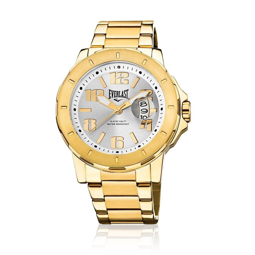 Relógio Pulso Everlast Masculino Calendário Aço E627