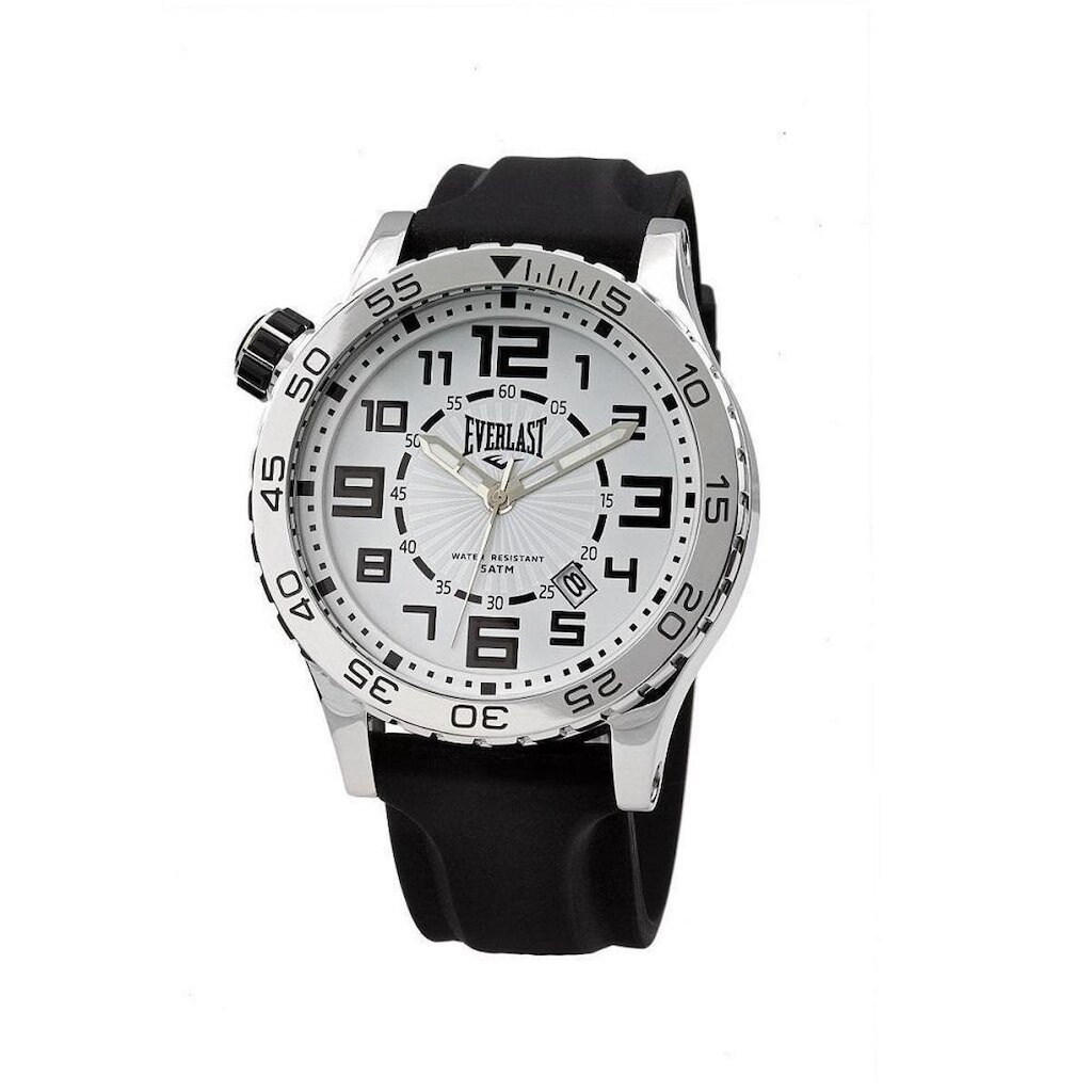 Relógio Pulso Everlast Masculino Calendário Preto E538