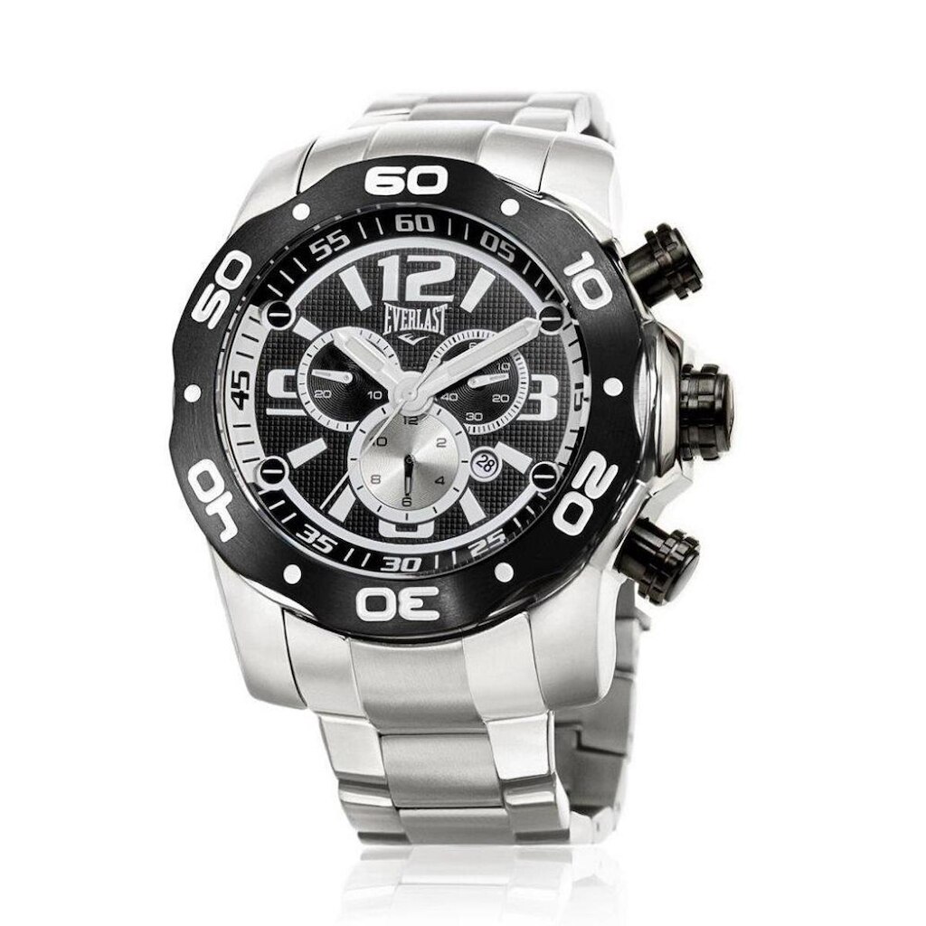 Relógio Pulso Everlast Masculino Cronógrafo Aço E597