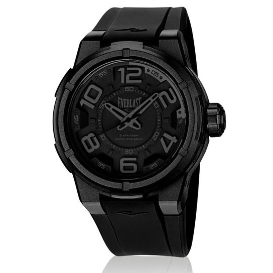 Relógio Pulso Everlast Torque E683 E Pulseira De Silicone - Preto Menor preço em Relógio Pulso Everlast Torque E683 E Pulseira De Silicone - Preto