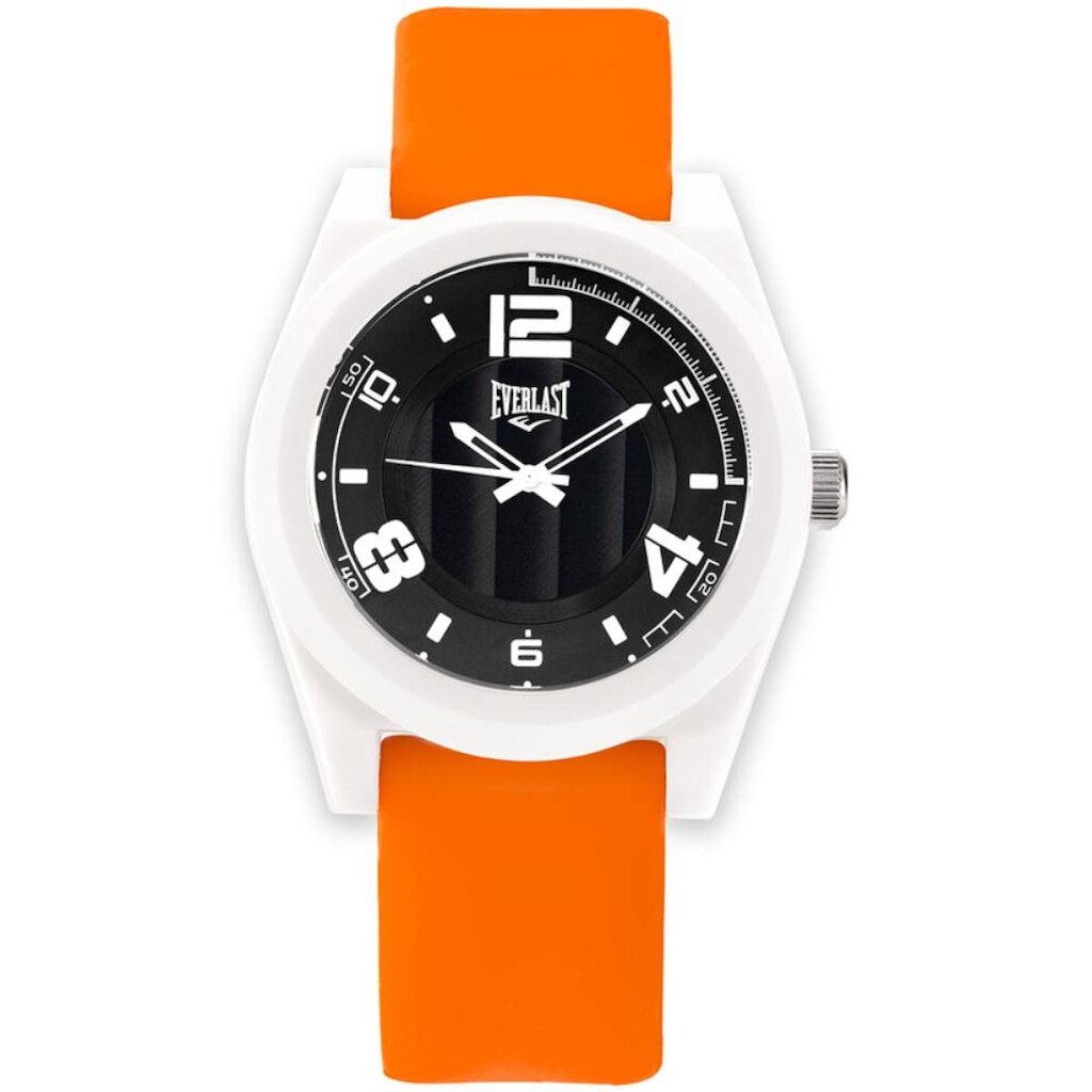 Relógio Pulso Masculino Everlast Analógico Silicone Moderno