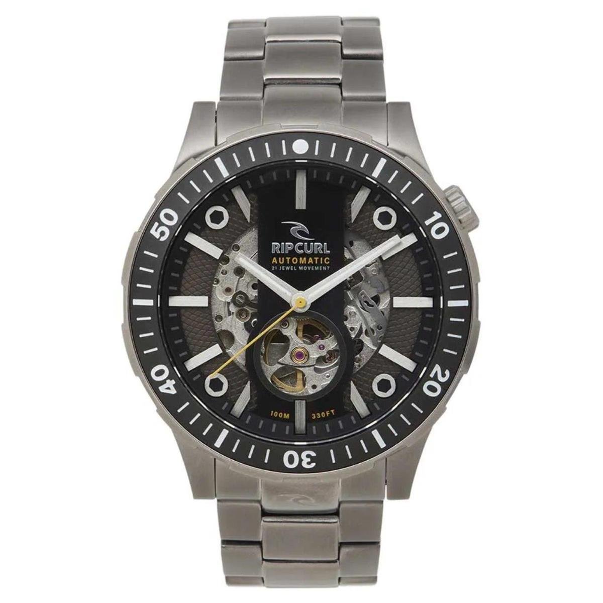 洋楽 R.I.P. Relógio Rip Curl Recon DVR Titanium Automático - Prata | Netshoes