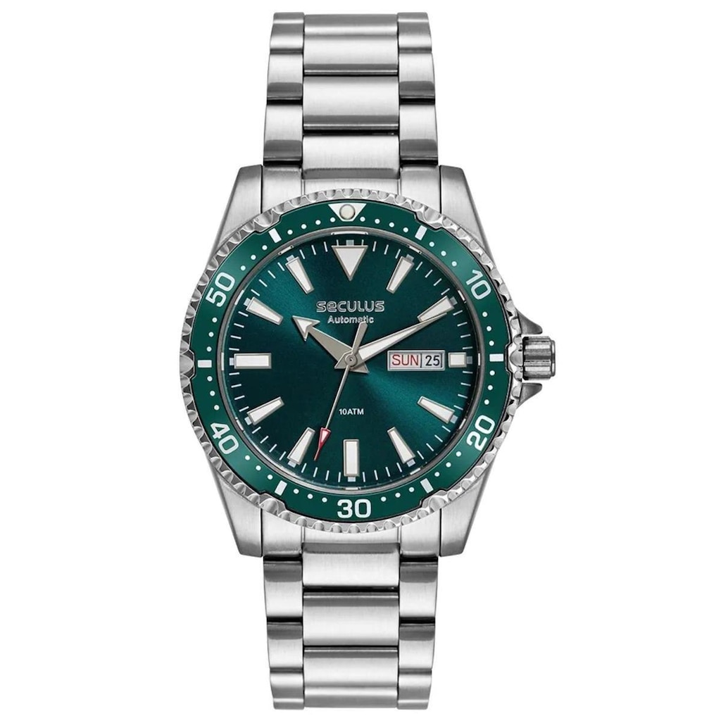 Relógio Seculus Diver Automático 44237G0SVNA2 Verde