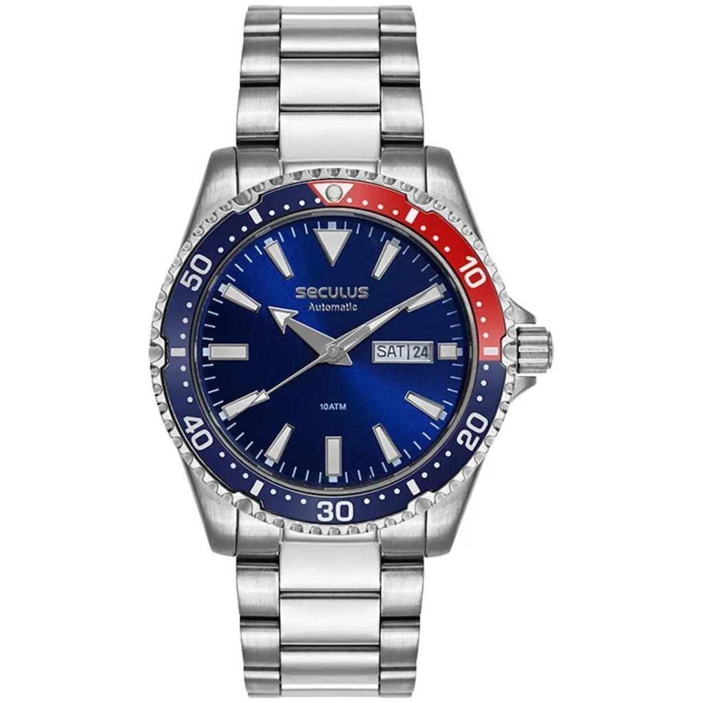 Relógio Seculus Diver Automático 44237G0SVNA5 Pepsi