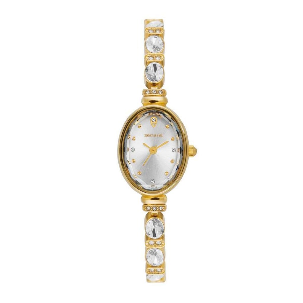 Relógio Seculus Feminino Ref: 44367lpsvdb1 Oval Bracelete Dourado