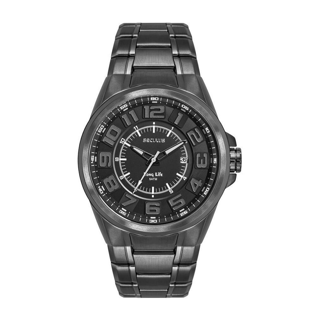 Relógio Seculus   gpsvsa Esportivo Black