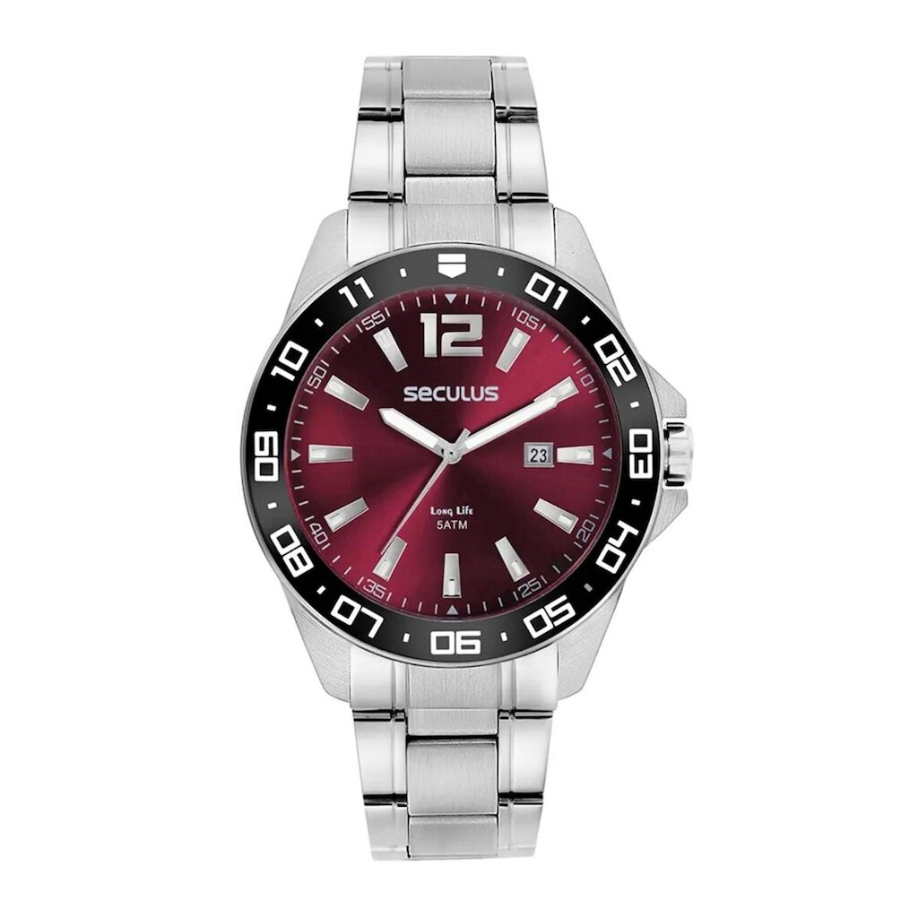 Relógio Seculus Long Life 20809G0SVNA5 45mm