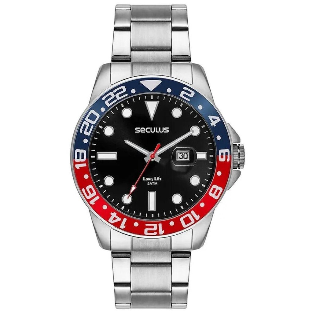 Relógio Seculus Masculino 44210G0SVNA1 Prata