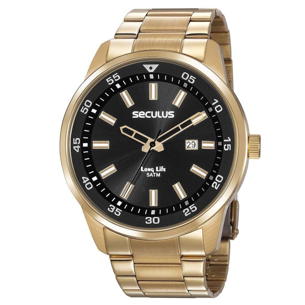 Relógio Seculus Masculino Long Life Analógico 20786GPSVDA3