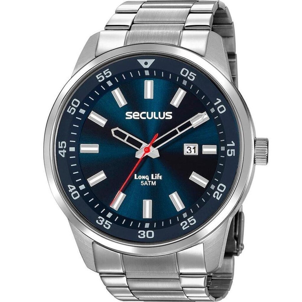 RELÓGIO SECULUS MASCULINO PRATA 20786G0SVNA1