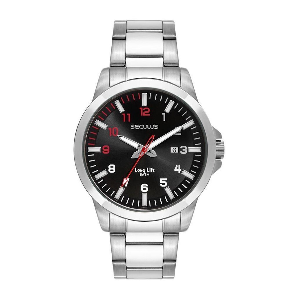 Relógio Seculus Masculino Ref: 44321g0svna1 Casual Prateado