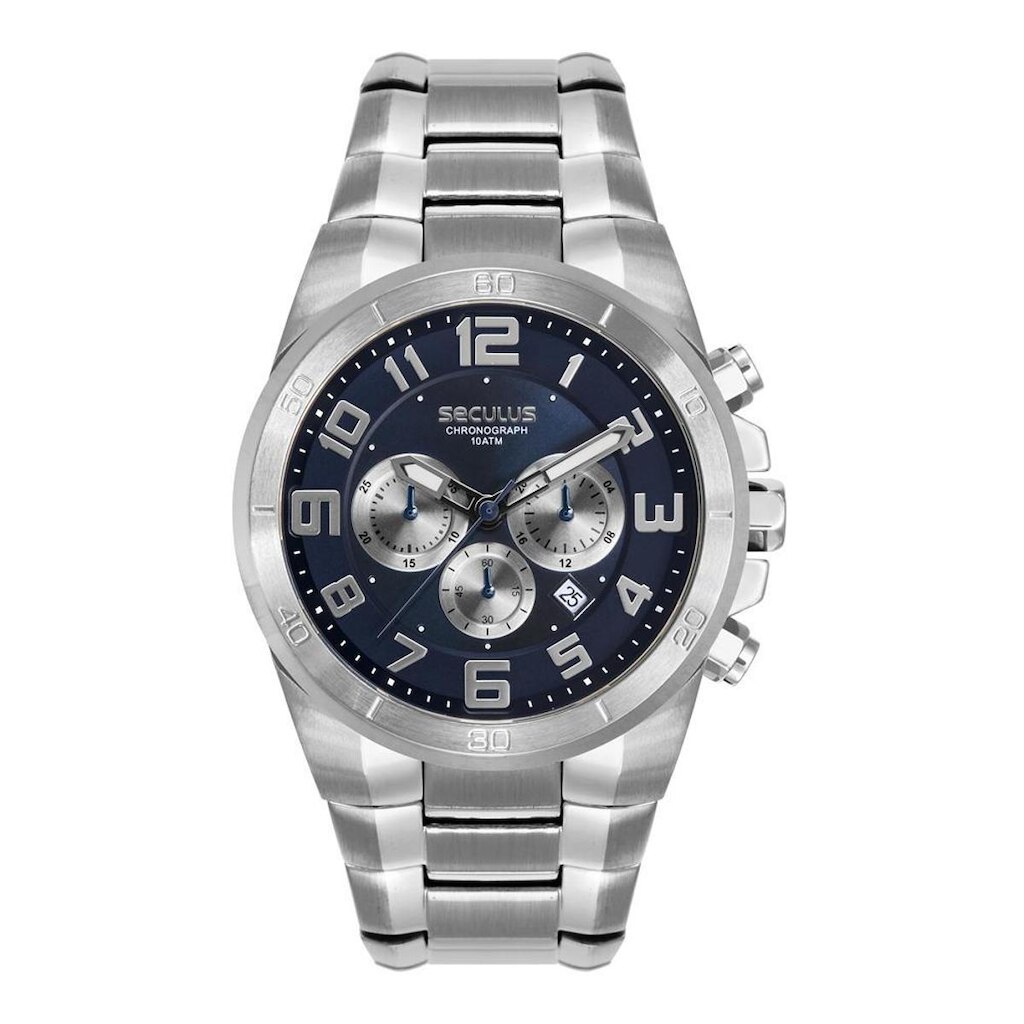 Relógio Seculus Masculino Ref: 44330g0svna1 Cronógrafo Prateado