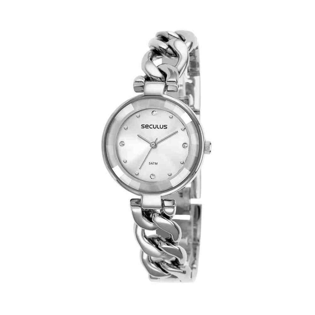 Relógio Seculus Prata Feminino 77100L0SVNS3