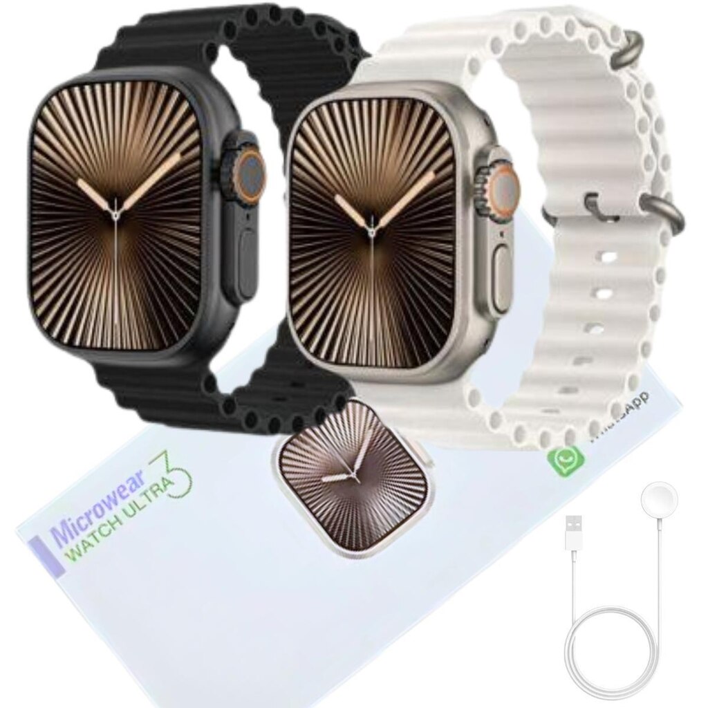 Relógio Smart Watch Ultra U3W Serie 10 Amoled Gps Monitor De Atividade Fisica Android iOS Bluetooth