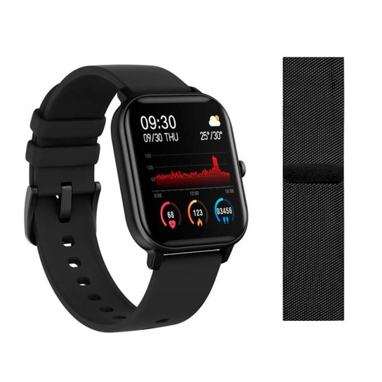 Relógio Smartwatch Fitgear Intense - Preto Menor preço em Relógio Smartwatch Fitgear Intense - Preto