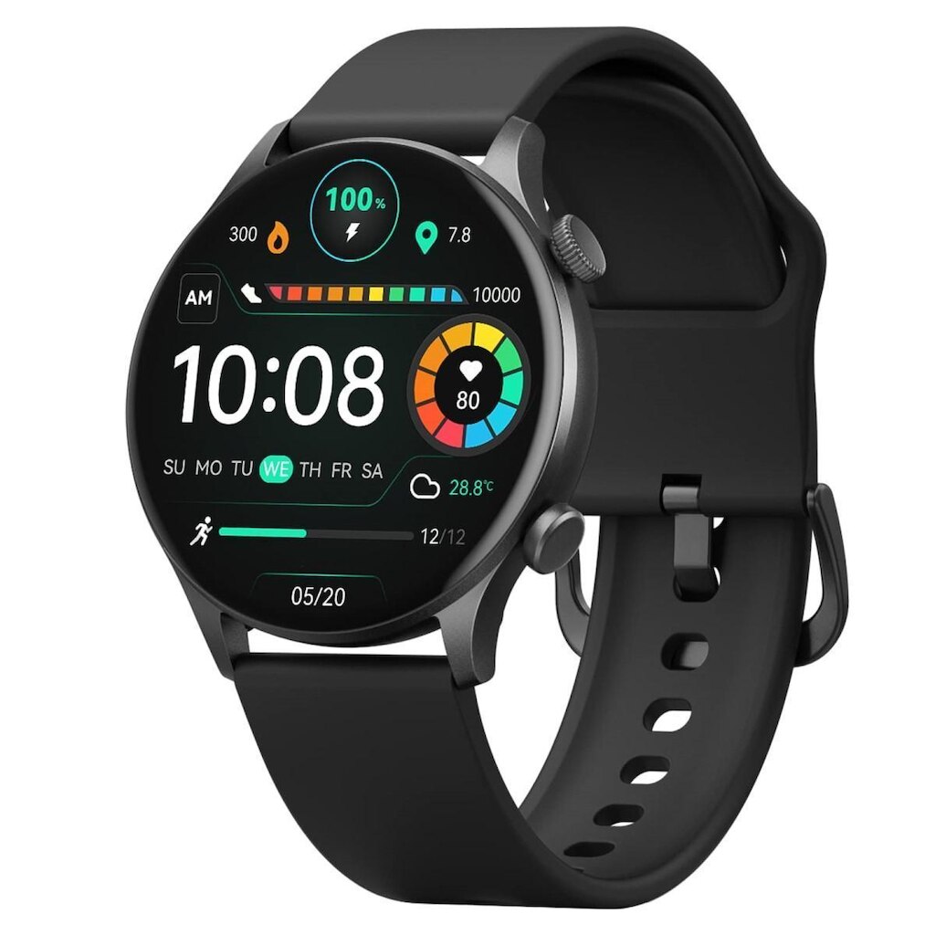 Relógio Smartwatch Haylou Solar Plus RT3, Amoled 1.43, Faz e Recebe Lig, BT 5.2 Watch 4S GPS